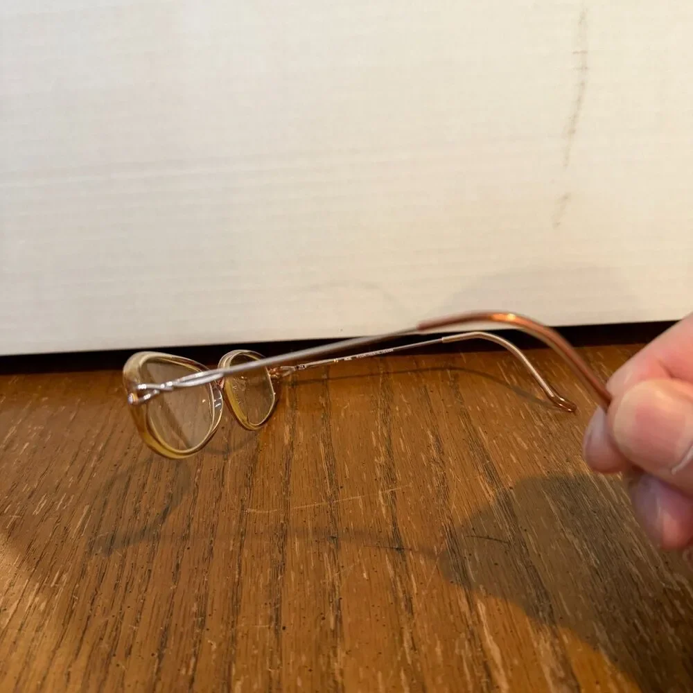 Continental Design Titanium LE Bridgette 26 Cognac Eyeglasses Frames w/ Case